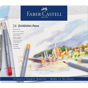 Faber-Castell Goldfaber Aqua Watercolor Pencils - 24 Set